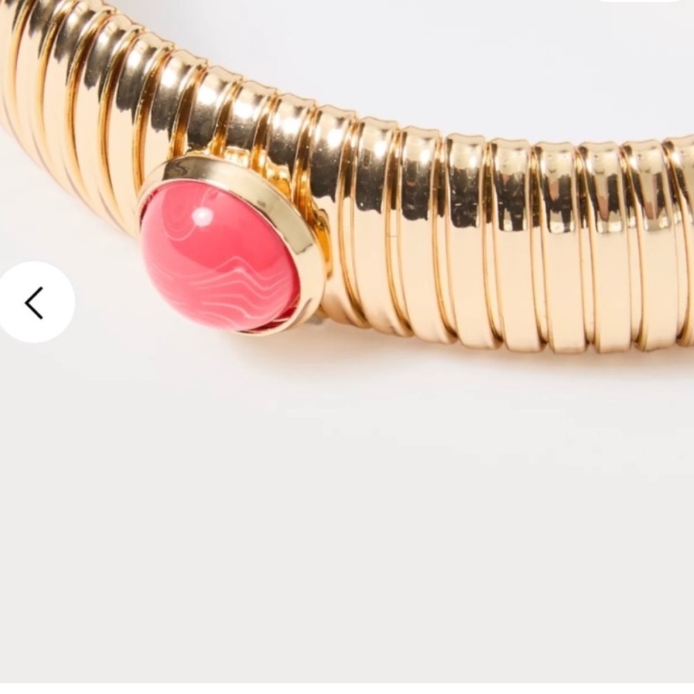 NWT Lilly Pulitzer Gold Bracelet with Pink Highlights - Picture 3 of 3